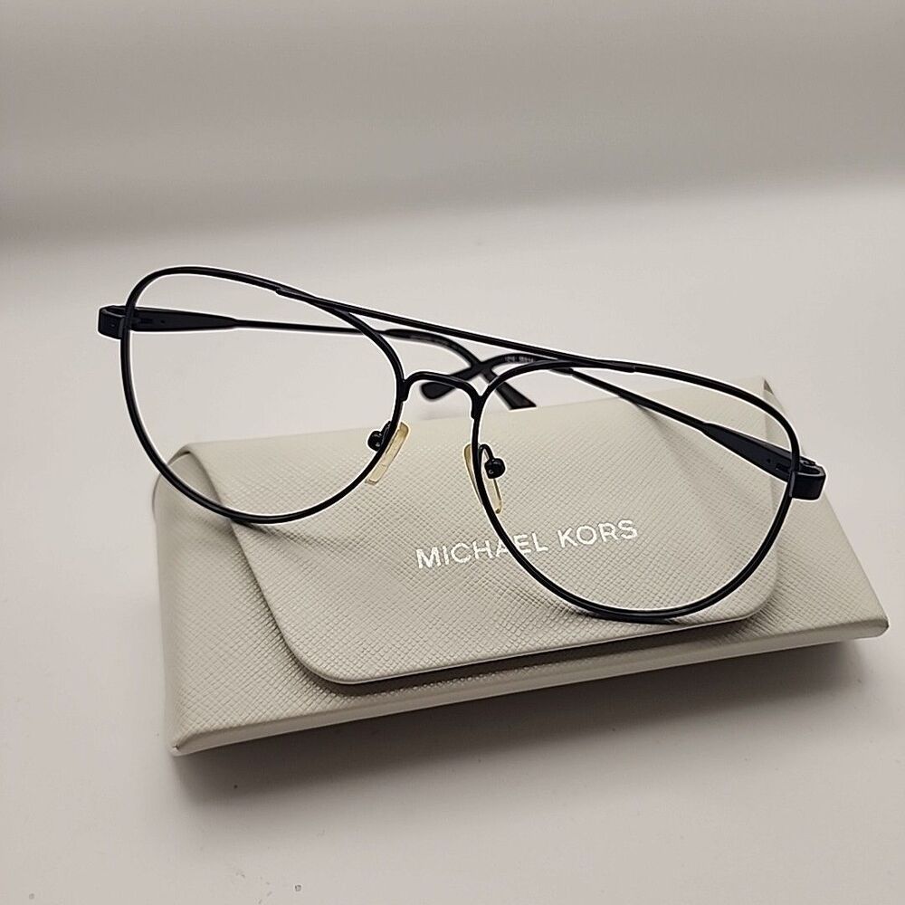 Michael Kors MK3019 1214 Eyeglasses Frame Navy Havana Aviator Pilot 56-14 135